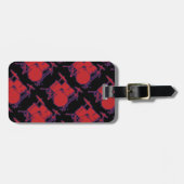 rode slagtrommels bagagelabel (Voorkant horizontaal)