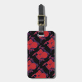 rode slagtrommels bagagelabel (Voorkant verticaal)