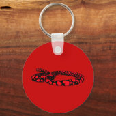 Rode slang met hart sleutelhanger (Voorkant)