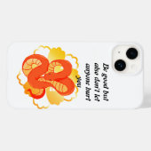 Rode slang op een gouden bloem | Uniek & luxe Case-Mate iPhone Case (Achterkant (horizontaal))