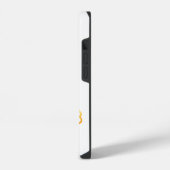 Rode slang op een gouden bloem | Uniek & luxe iPhone Hoesje (Linkerkant)