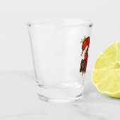 Rode slang shot glas (Links)