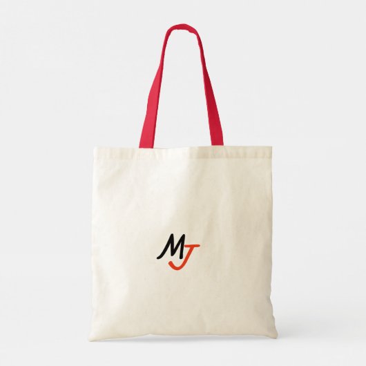 Rode slang tote bag (Achterkant)