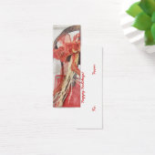  rode slee met boog geschenk Label Mini Visitekaartjes (Bureau)