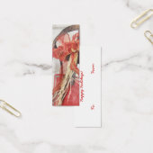  rode slee met boog geschenk Label Mini Visitekaartjes (Kantoor)