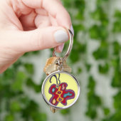 Rode Sleutelhanger voor vlottervliegen (Hand)