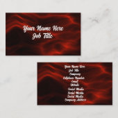 Rode slierten visitekaartje (Voorkant / Achterkant)