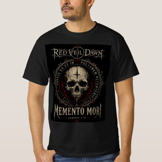 RODE SLUIER DAWN - Momento Mori T-shirt (Voorkant)