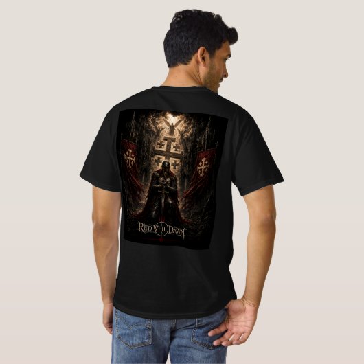RODE SLUIER DAWN - Wapenrusting van God T-shirt (Achterkant volledig)