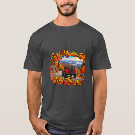 Rode Smoky Mountain Herfst Trail Therapie T-shirt