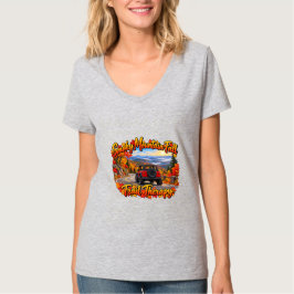 Rode Smoky Mountain Herfst Trail Therapie T-shirt