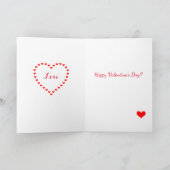 Rode Smooth Teckel Valentijnsdag Kaart (Binnen)