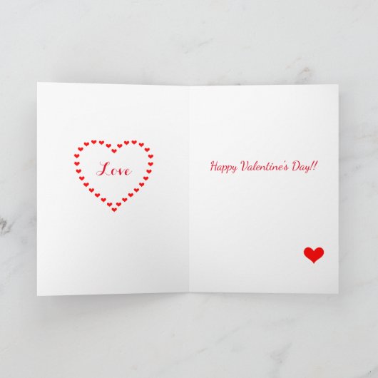 Rode Smooth Teckel Valentijnsdag Kaart (Binnen)