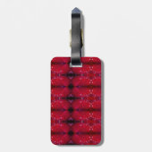 Rode Snapdragon X Recoleta Ikat Ook Bagagelabel (Achterkant verticaal)