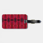 Rode Snapdragon X Recoleta Ikat Ook Bagagelabel (Achterkant horizontaal)