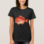 Rode snapper t-shirt (Voorkant)