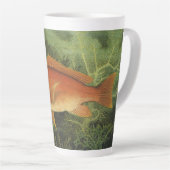 Rode Snapper Vis in de Oceaan,  Marine Life Latte Mok (Rechterhoek)