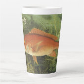 Rode Snapper Vis in de Oceaan,  Marine Life Latte Mok (Voorkant)