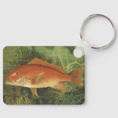 Rode Snapper Vis in de Oceaan,  Marine Life Sleutelhanger (Voorkant)
