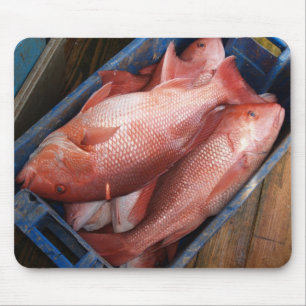 Rode Snapper Vissen Mousepad Muismat