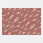 Rode Snapper Visser Inpakpapier Vel (Voorkant 2)