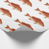 Rode Snapper Wrapping Paper Cadeaupapier (Hoek)