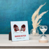 Rode Sneakers Baby Plaque, Baby schoenen Afbeeldin Fotoplaat (Insitu)