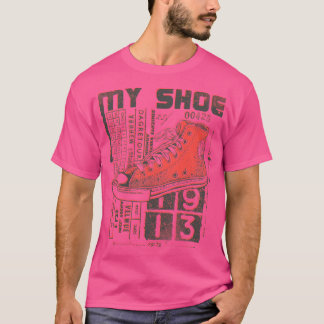 Rode Sneakers Punk Pock T-shirt