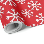 Rode Sneeuw 30"x30"Verpakkend Document Cadeaupapier (Rol Hoek)
