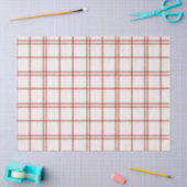 Rode Sneeuw Kerst Plaid Tissuepapier (Craft)
