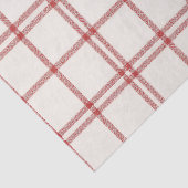 Rode Sneeuw Kerst Plaid Tissuepapier (Detail)