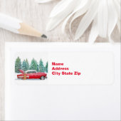  rode sneeuw met kerstmis etiket (Insitu)