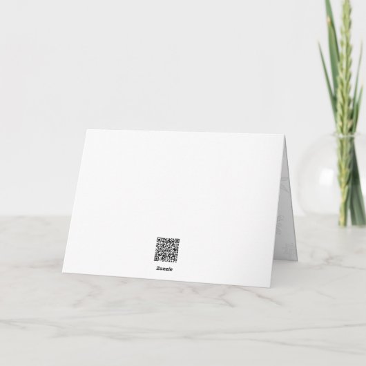 Rode sneeuw op witte canvas ontwerp kerst Kaart (Achterkant)