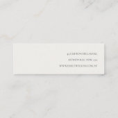 Rode sneeuw winter bessen hoepels lus stud houder mini visitekaartje (Achterkant)