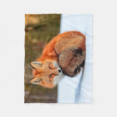 Rode sneeuw | Yukon Fleece Deken (Voorkant)