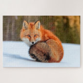 Rode sneeuw | Yukon Legpuzzel (Horizontaal)