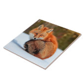 Rode sneeuw | Yukon Tegeltje (Zijkant)