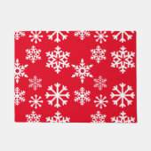 Rode sneeuwklep — Kerstmis Deurmat (Voorkant)