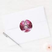 Rode Sneeuwman Sneeuwvlokken Vakantie Sticker (Envelop)