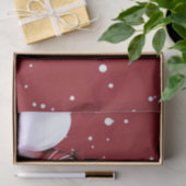 Rode Sneeuwman Snowy Kerstvakantie Tissuepapier (Geschenk)