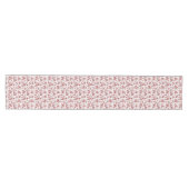 Rode Sneeuwman Toile Winter Patroon Medium Tafelloper (Horizontaal)
