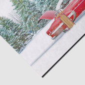 rode sneeuwval tissuepapier (Detail)