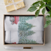 rode sneeuwval tissuepapier (Geschenk)