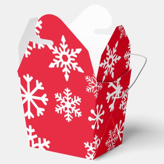 Rode Sneeuwvlok Cookie Kerstdoos Bedankdoosjes (Geopend)