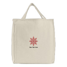 Rode sneeuwvlok gepersonaliseerd