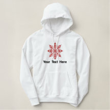 Rode sneeuwvlok gepersonaliseerd