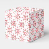 Rode sneeuwvlokken bedankdoosjes (Voorkant Zijde)