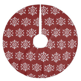 Rode Sneeuwvlokken Boomrok Kerstboom Rok