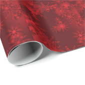 Rode sneeuwvlokken cadeaupapier (Rol Hoek)