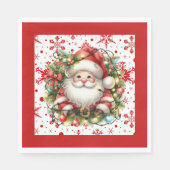 Rode sneeuwvlokken en servetten (Voorkant)